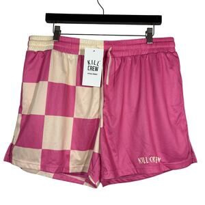 Kill Crew Apparel Shorts Athletic Sport Muay Thai California Clothing Pink - 3XL